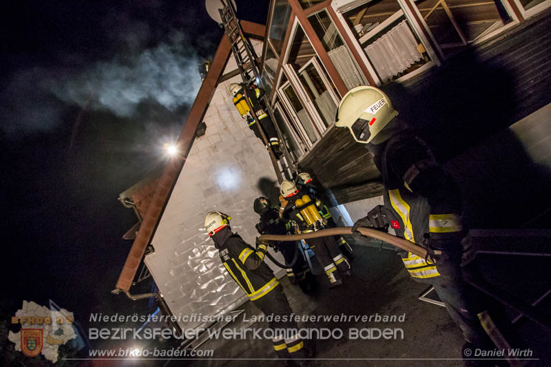 20170915 Wohnhausbrand in Gainfarn Foto:  Daniel Wirth FF Stadt Bad Vslau