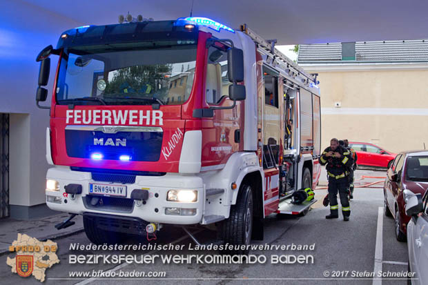 20170917 Wohnungsbrand im Ortsteil Baden Weikersdorf  Foto:  Stefan Schneider BFK BADEN