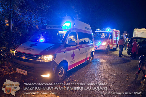 20171104 Explosion in der Wohnung einer Badener Wohnhausanlage  Foto:  Freiwillige Feuerwehr Baden-Stadt