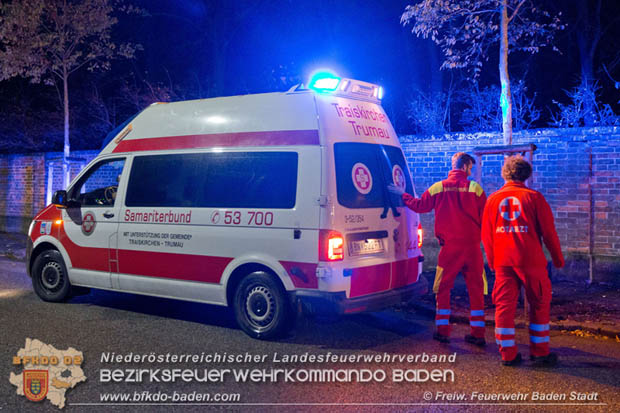 20171106 Verkehrsunfall in Baden LB212 Damgasse X Rudolf Zllnerstrae  Foto:  FF Baden-Stadt / Stefan Schneider