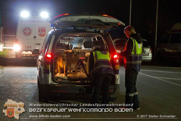 20171113 Personensuche nach 12-jährigen abgängigen Bub in Pfaffstätten  Foto: Stefan Schneider BFK BADEN