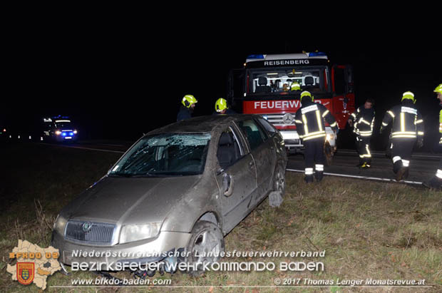 20171125 Fahrzeugberschlag auf der LB60 bei Reisenberg  Foto:  Thomas Lenger Monatsreveue.at