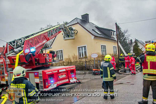 20180216 Brand in Wohnhaus in der Stadt Baden Ortsteil Leesdorf fordert ein Todesopfer Foto: © Daniel Wirth BFK Baden 20180216 Brand in Wohnhaus in der Stadt Baden Ortsteil Leesdorf fordert ein Todesopfer Foto: © Daniel Wirth BFK Baden
