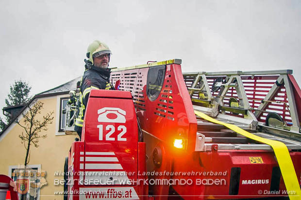 20180216 Brand in Wohnhaus in der Stadt Baden Ortsteil Leesdorf fordert ein Todesopfer Foto: © Daniel Wirth BFK Baden 20180216 Brand in Wohnhaus in der Stadt Baden Ortsteil Leesdorf fordert ein Todesopfer Foto: © Daniel Wirth BFK Baden