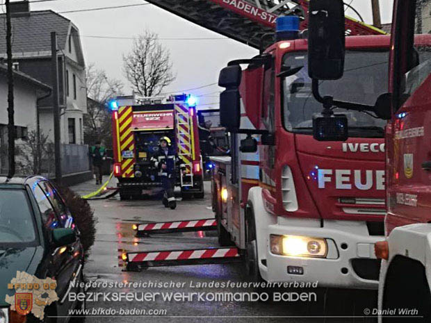 20180216 Brand in Wohnhaus in der Stadt Baden Ortsteil Leesdorf fordert ein Todesopfer Foto: © Daniel Wirth BFK Baden 20180216 Brand in Wohnhaus in der Stadt Baden Ortsteil Leesdorf fordert ein Todesopfer Foto: © Daniel Wirth BFK Baden