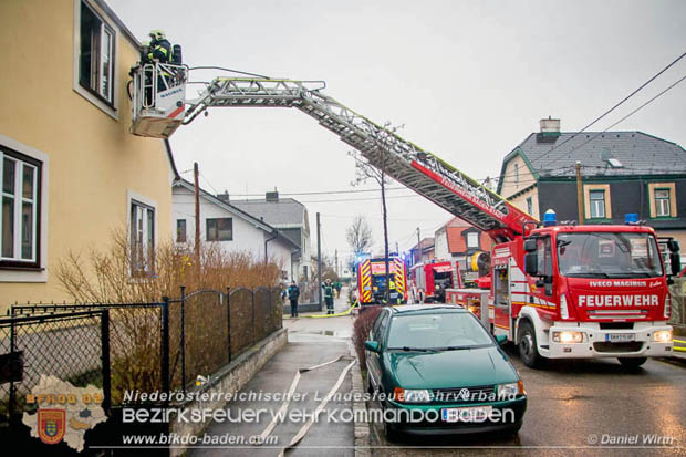 20180216 Brand in Wohnhaus in der Stadt Baden Ortsteil Leesdorf fordert ein Todesopfer Foto: © Daniel Wirth BFK Baden 20180216 Brand in Wohnhaus in der Stadt Baden Ortsteil Leesdorf fordert ein Todesopfer Foto: © Daniel Wirth BFK Baden