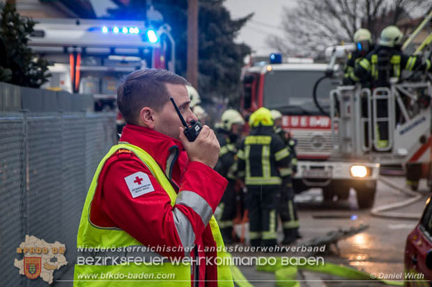 20180216 Brand in Wohnhaus in der Stadt Baden Ortsteil Leesdorf fordert ein Todesopfer Foto: © Daniel Wirth BFK Baden 20180216 Brand in Wohnhaus in der Stadt Baden Ortsteil Leesdorf fordert ein Todesopfer Foto: © Daniel Wirth BFK Baden