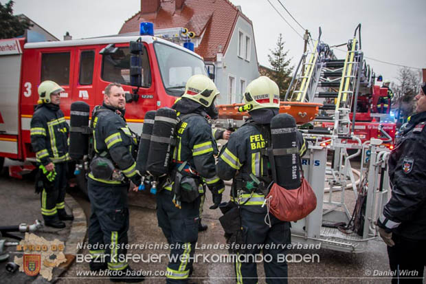 20180216 Brand in Wohnhaus in der Stadt Baden Ortsteil Leesdorf fordert ein Todesopfer Foto: © Daniel Wirth BFK Baden 20180216 Brand in Wohnhaus in der Stadt Baden Ortsteil Leesdorf fordert ein Todesopfer Foto: © Daniel Wirth BFK Baden