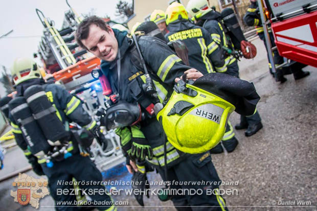 20180216 Brand in Wohnhaus in der Stadt Baden Ortsteil Leesdorf fordert ein Todesopfer Foto: © Daniel Wirth BFK Baden 20180216 Brand in Wohnhaus in der Stadt Baden Ortsteil Leesdorf fordert ein Todesopfer Foto: © Daniel Wirth BFK Baden