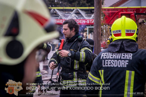 20180216 Brand in Wohnhaus in der Stadt Baden Ortsteil Leesdorf fordert ein Todesopfer Foto: © Daniel Wirth BFK Baden 20180216 Brand in Wohnhaus in der Stadt Baden Ortsteil Leesdorf fordert ein Todesopfer Foto: © Daniel Wirth BFK Baden