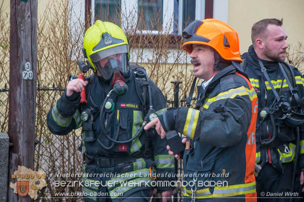 20180216 Brand in Wohnhaus in der Stadt Baden Ortsteil Leesdorf fordert ein Todesopfer Foto: © Daniel Wirth BFK Baden 20180216 Brand in Wohnhaus in der Stadt Baden Ortsteil Leesdorf fordert ein Todesopfer Foto: © Daniel Wirth BFK Baden