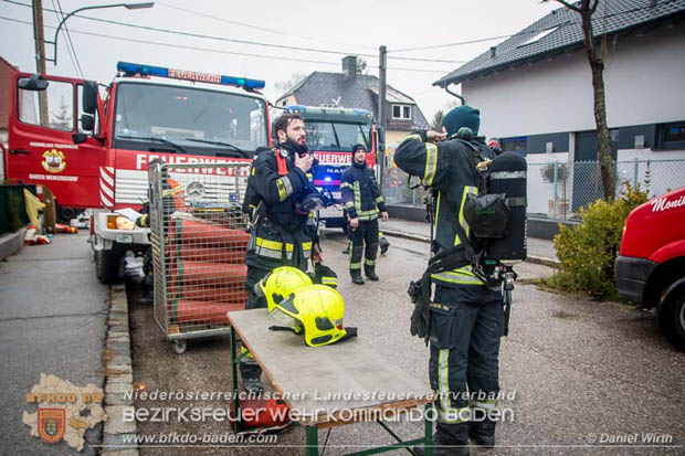 20180216 Brand in Wohnhaus in der Stadt Baden Ortsteil Leesdorf fordert ein Todesopfer Foto: © Daniel Wirth BFK Baden 20180216 Brand in Wohnhaus in der Stadt Baden Ortsteil Leesdorf fordert ein Todesopfer Foto: © Daniel Wirth BFK Baden