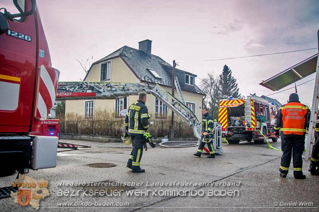 20180216 Brand in Wohnhaus in der Stadt Baden Ortsteil Leesdorf fordert ein Todesopfer Foto: © Daniel Wirth BFK Baden 20180216 Brand in Wohnhaus in der Stadt Baden Ortsteil Leesdorf fordert ein Todesopfer Foto: © Daniel Wirth BFK Baden