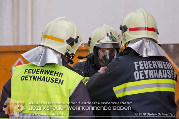 20180320 Brand in einer Lagerhalle Gewerbepark Wienersdorf  Foto:  Stefan Schneider BFK BADEN 