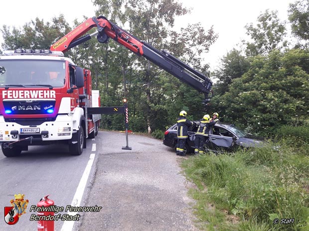20180531 Verkehrsunfall bei Berndorf  Foto:  Florian Stadler FF Berndorf-Stadt