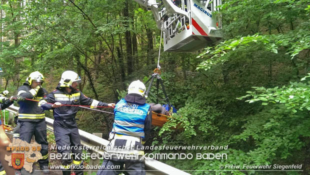 20180609 Schwerer Motorradunfall auf der L2099 Roental/Siegenfeld  Foto:  FF Siegenfeld