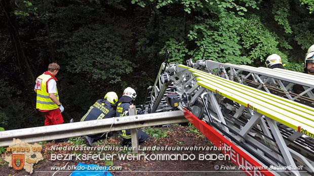 20180609 Schwerer Motorradunfall auf der L2099 Roental/Siegenfeld  Foto:  FF Baden-Stadt / Stefan Schneider