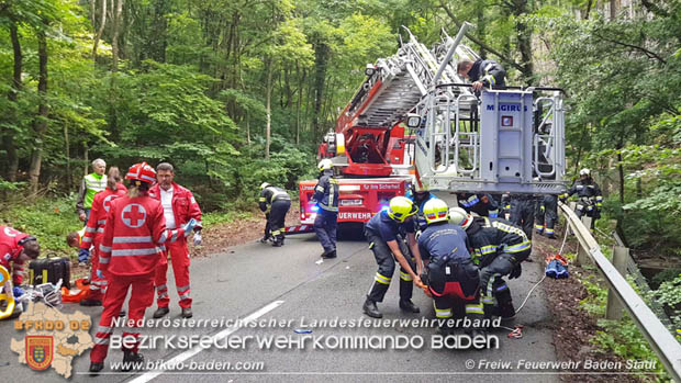 20180609 Schwerer Motorradunfall auf der L2099 Roental/Siegenfeld  Foto:  FF Baden-Stadt / Stefan Schneider