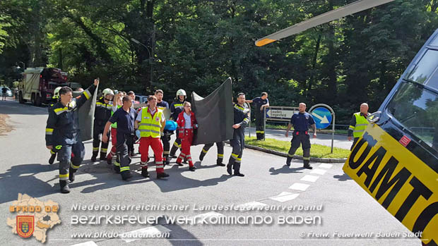 20180609 Schwerer Motorradunfall auf der L2099 Roental/Siegenfeld  Foto:  FF Baden-Stadt / Stefan Schneider