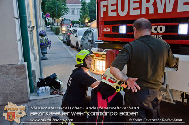 20180611 B3 Brandverdacht Tiefgarage in der Innenstadt von Baden  Foto:  Freiwillige Feuerwehr Baden-Stadt
