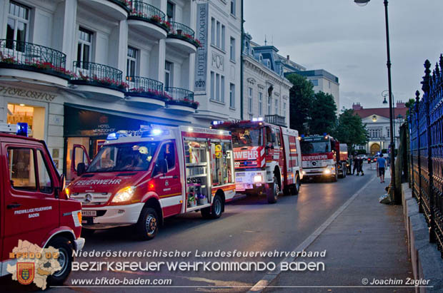 20180611 B3 Brandverdacht Tiefgarage in der Innenstadt von Baden  Foto:  Joachim Zagler BFK Baden
