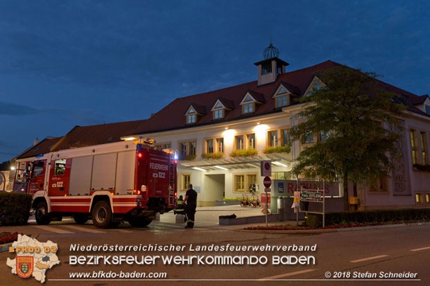 20180716 Brand im Rathaus Traiskirchen  Foto:  Stefan Schneider BFK BADEN