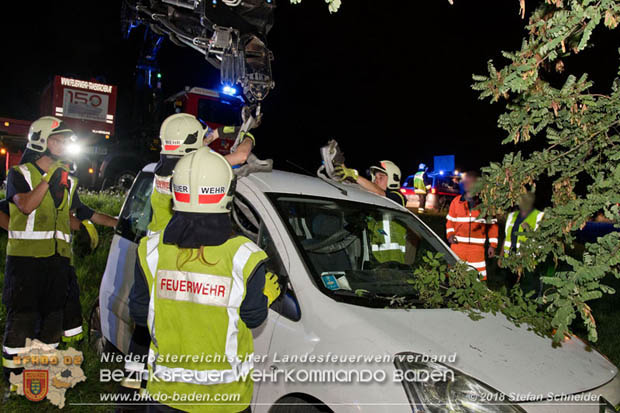 20180724 Verkehrsunfall auf der A2 beim Knoten Guntramsdorf RFb Wien  Foto: © Stefan Schneider