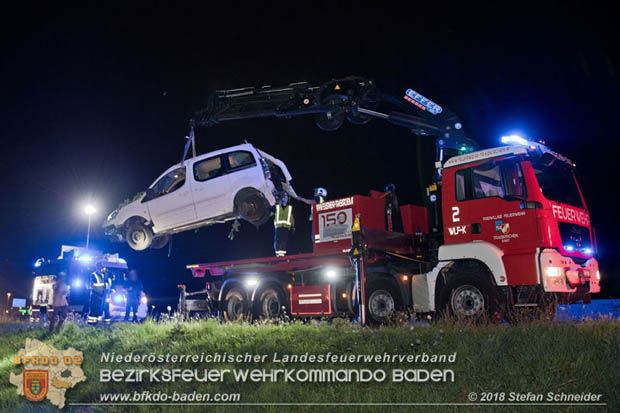 20180724 Verkehrsunfall auf der A2 beim Knoten Guntramsdorf RFb Wien  Foto: © Stefan Schneider