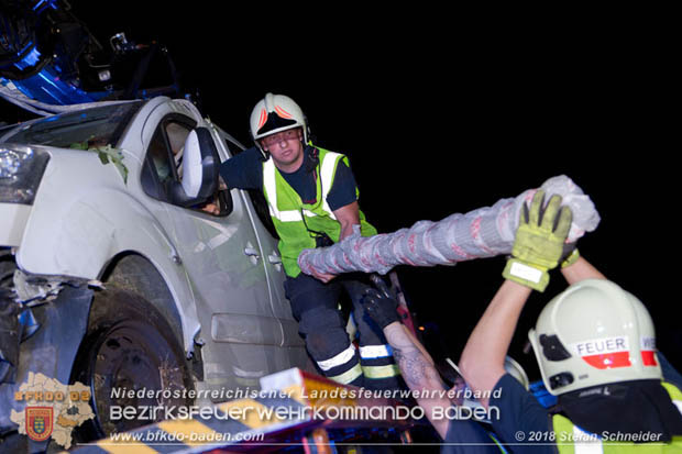 20180724 Verkehrsunfall auf der A2 beim Knoten Guntramsdorf RFb Wien  Foto: © Stefan Schneider