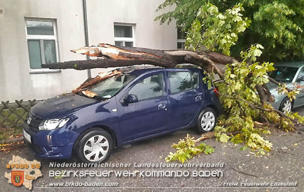 20180725 Unwetter ber Enzesfeld Foto:  Freiwillige Feuerwehr Enzesfeld