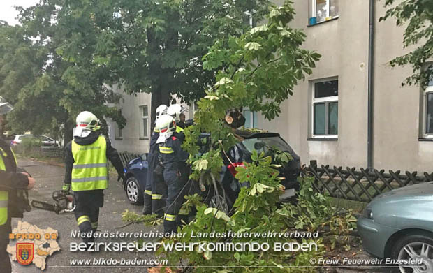 20180725 Unwetter ber Enzesfeld Foto:  Freiwillige Feuerwehr Enzesfeld