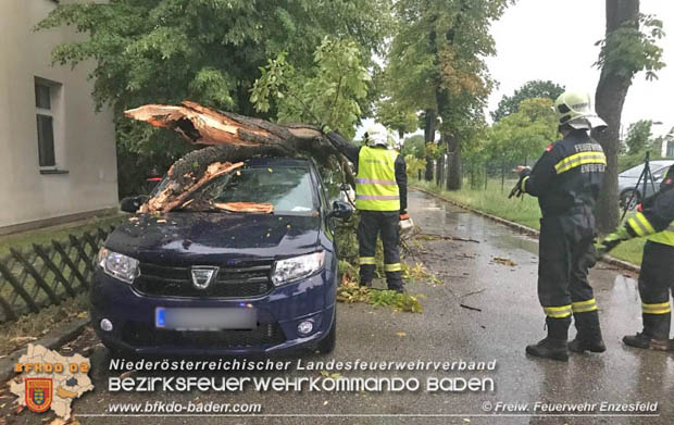 20180725 Unwetter ber Enzesfeld Foto:  Freiwillige Feuerwehr Enzesfeld