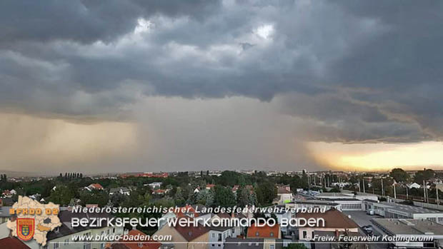 20180725 Unwetter über Kottingbrunn Foto: © FF Kottingbrunn 20180725 Unwetter über Kottingbrunn Foto: © FF Kottingbrunn