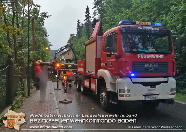 20180725 Unwetter ber Weissenbach a.d.Triesting  Foto:  FF Weissenbach