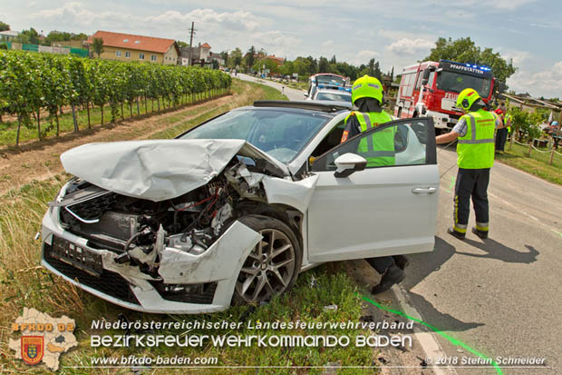 20180726 Verkehrsunfall auf der Weinbergstrae Pfaffsttten  Foto:  Stefan Schneider