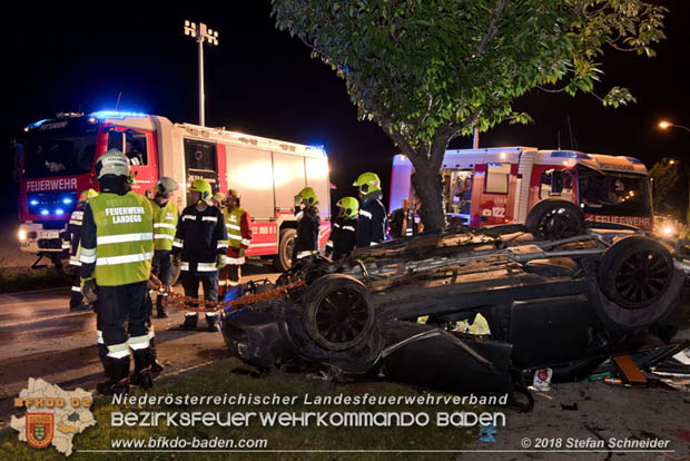20180730 Verkehrsunfall mit Personenrettung in Pottendorf  Foto:  Stefan Schneider