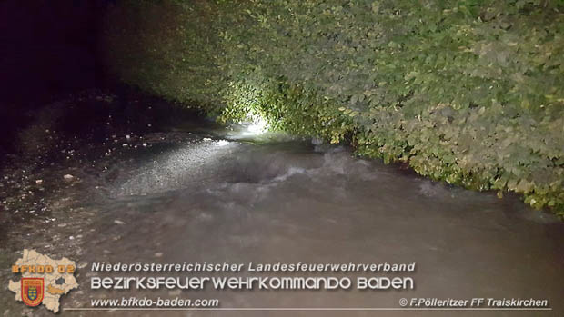 20180809 Kleingartensiedlung in Traiskirchen nach Wasserrohrbruch berflutet  Foto:  Franz Plleritzer FF Traiskirchen-Stadt