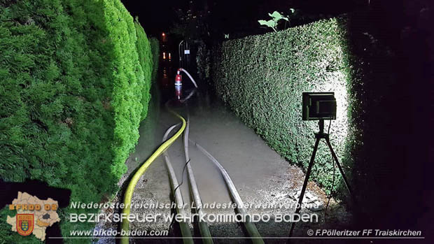 20180809 Kleingartensiedlung in Traiskirchen nach Wasserrohrbruch überflutet Foto: © Franz Pölleritzer FF Traiskirchen-Stadt 20180809 Kleingartensiedlung in Traiskirchen nach Wasserrohrbruch überflutet Foto: © Franz Pölleritzer FF Traiskirchen-Stadt