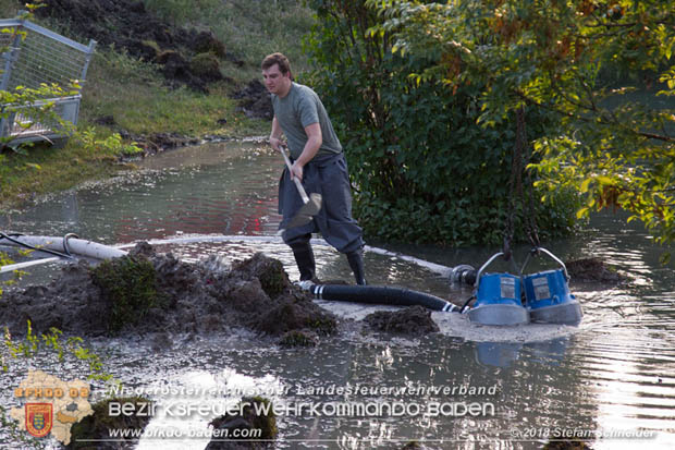 20180809 Kleingartensiedlung in Traiskirchen nach Wasserrohrbruch berflutet  Foto:  Stefan Schneider