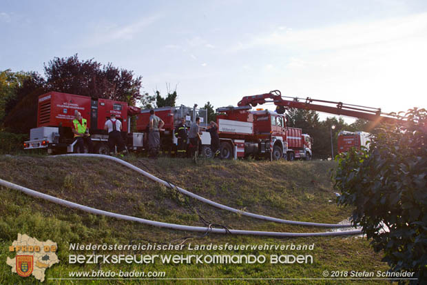 20180809 Kleingartensiedlung in Traiskirchen nach Wasserrohrbruch berflutet  Foto:  Stefan Schneider