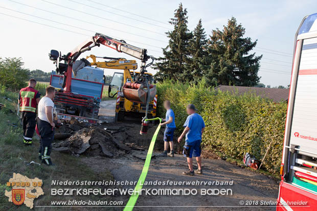 20180809 Kleingartensiedlung in Traiskirchen nach Wasserrohrbruch berflutet  Foto:  Stefan Schneider