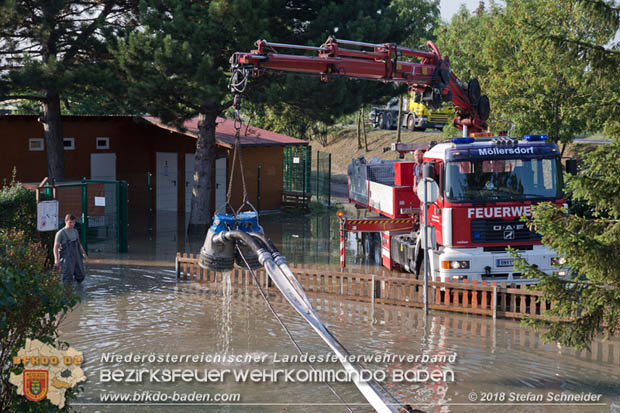 20180809 Kleingartensiedlung in Traiskirchen nach Wasserrohrbruch berflutet Foto:  Stefan Schneider