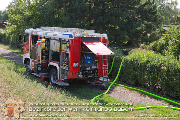 20180809 Kleingartensiedlung in Traiskirchen nach Wasserrohrbruch berflutet Foto:  Stefan Schneider