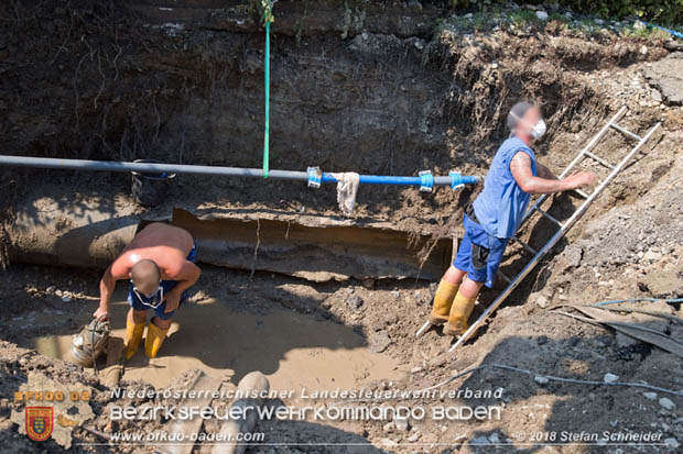 20180809 Kleingartensiedlung in Traiskirchen nach Wasserrohrbruch berflutet Foto:  Stefan Schneider