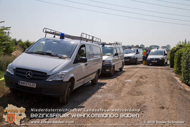 20180809 Kleingartensiedlung in Traiskirchen nach Wasserrohrbruch überflutet Foto: © Stefan Schneider 20180809 Kleingartensiedlung in Traiskirchen nach Wasserrohrbruch überflutet Foto: © Stefan Schneider