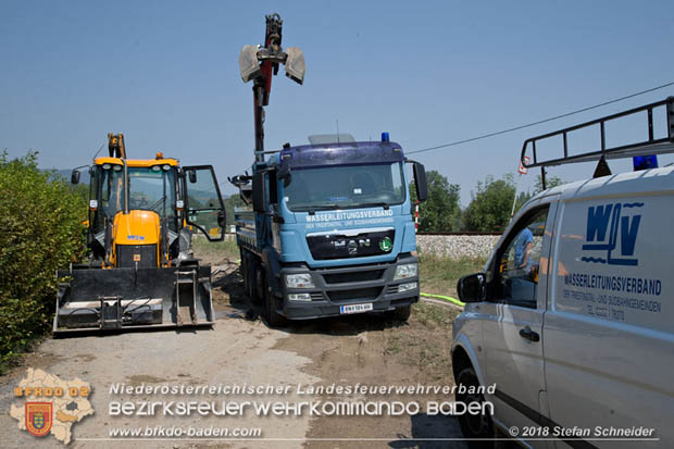 20180809 Kleingartensiedlung in Traiskirchen nach Wasserrohrbruch berflutet Foto:  Stefan Schneider