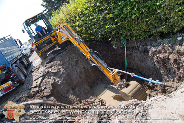 20180809 Kleingartensiedlung in Traiskirchen nach Wasserrohrbruch berflutet Foto:  Stefan Schneider