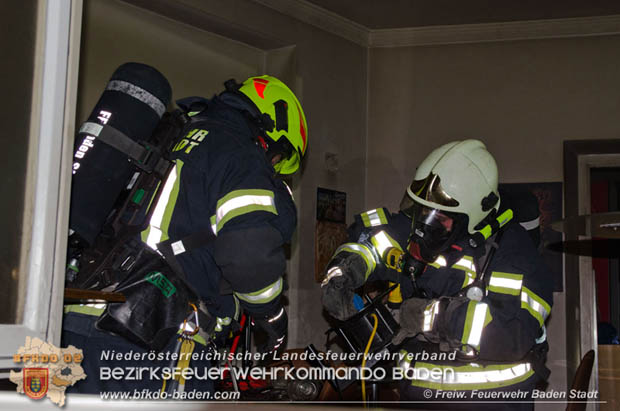 20180831 Nchtlcher Brand in einem Innenstadtlokal in Baden  Foto:  Christoph Hinterberger FF Baden-Stadt