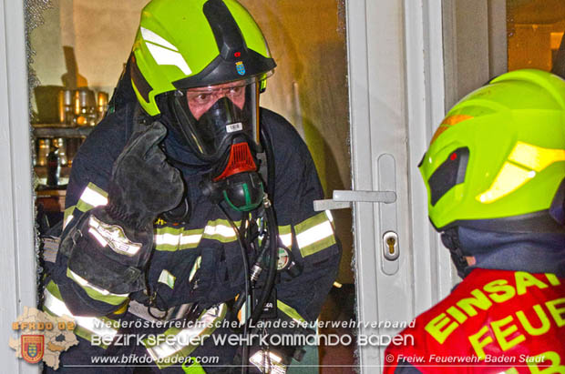 20180831 Nchtlcher Brand in einem Innenstadtlokal in Baden  Foto:  Christoph Hinterberger FF Baden-Stadt