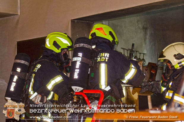 20180831 Nchtlcher Brand in einem Innenstadtlokal in Baden  Foto:  Christoph Hinterberger FF Baden-Stadt